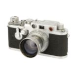 A Leica IIIf Delay Red Dial Rangefinder Camera,