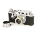 A Leica IIIf Delay Red Dial 'British Military' Rangefinder Camera,