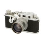A Leica IIIf Delay Red Dial Rangefinder Camera,
