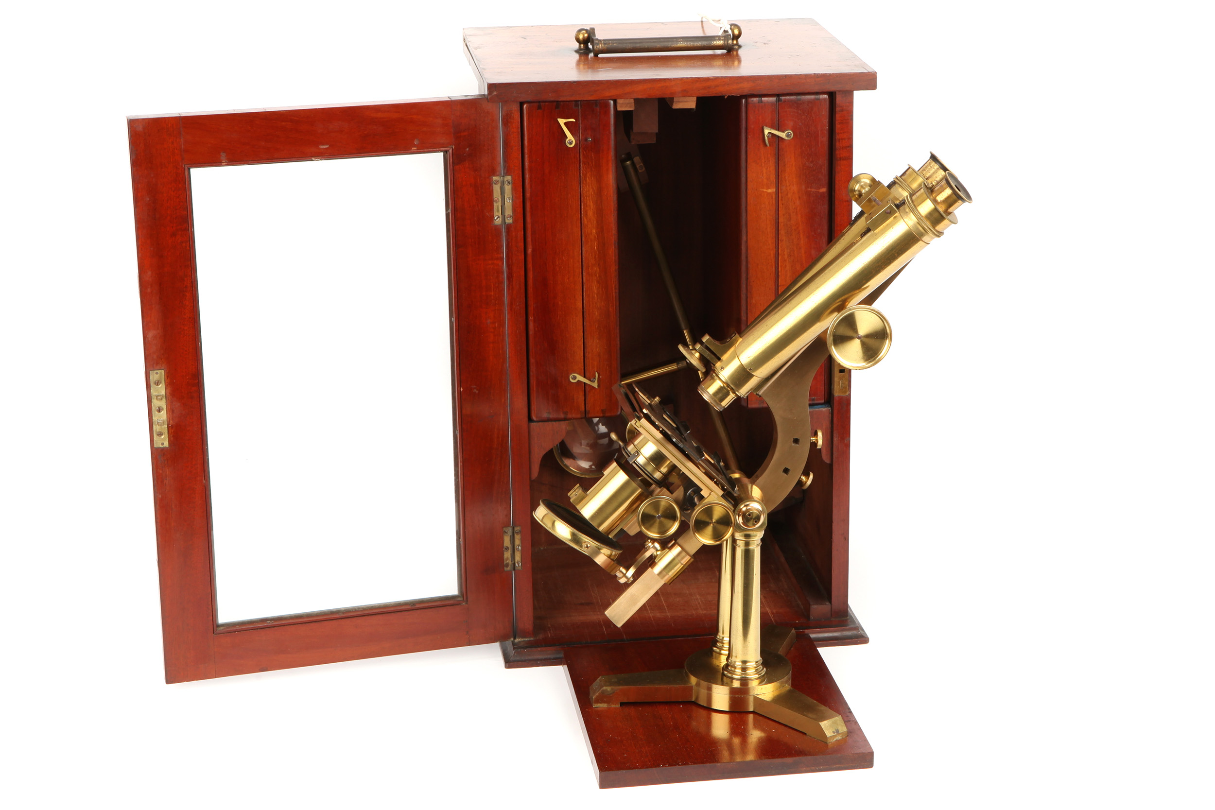 A Fine Binocular 'Large Best', or 'N°1 Stand' Microscope Outfit, - Image 2 of 6