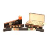 A Collection of Three Early Microscope Slide Sets,