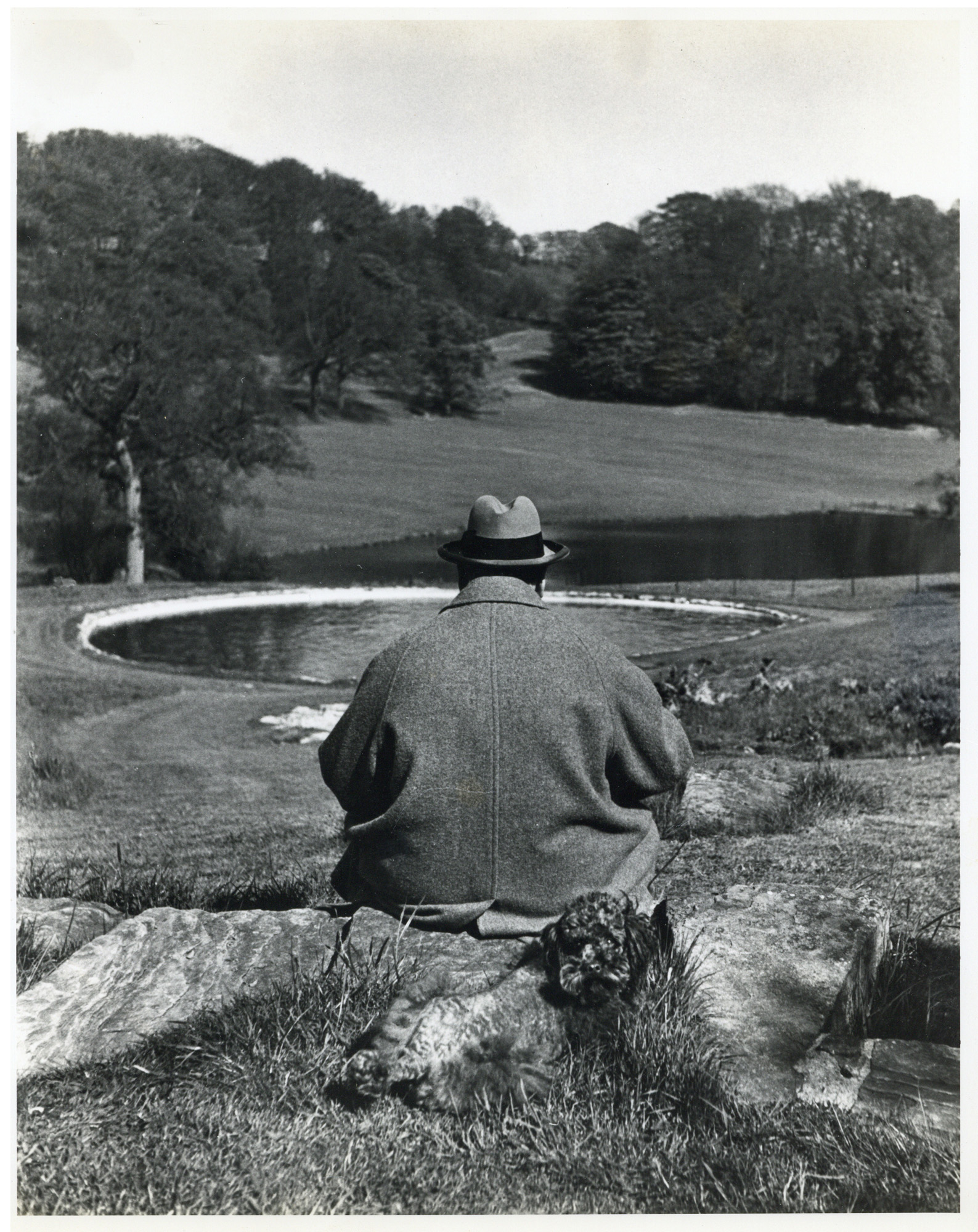 PHILIPPE HALSMAN, Winston Churchill at Chartwell,