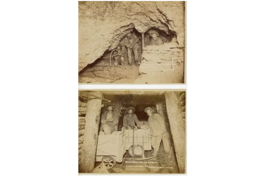 KINSEY BROTHERS, Two Photographs of Gold Mining, - Image 1 of 4