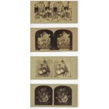 THOMAS RICHARD WILLIAMS (1824-1871) and others, Four Early Stereo Views