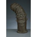 A West African Benin Bronze Head,