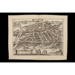 A 16th Century Map / Panorama of Vilnius, Lithuania,