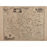 A 17th Century Map of Poland, Including Coats of Arms, Cherubs and Cartouches,