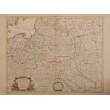 A 18th Century Map of Poland Extending to Lithuania & the Baltic,