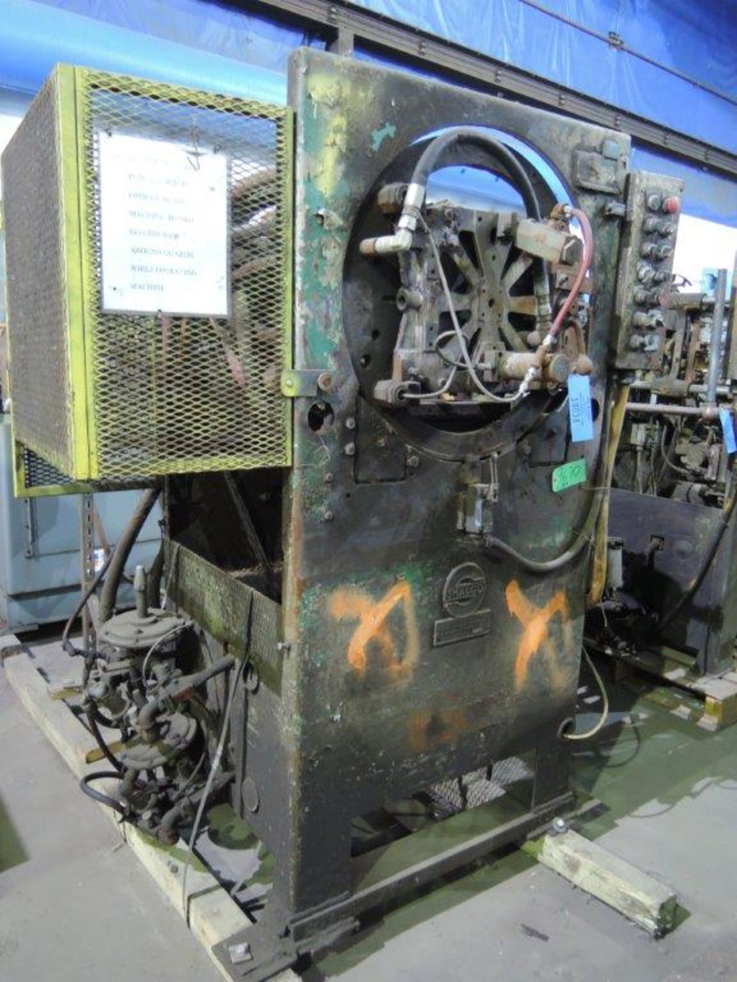 SHALCO MODEL U150 SHELL CORE MACHINE WITH CONTROLS