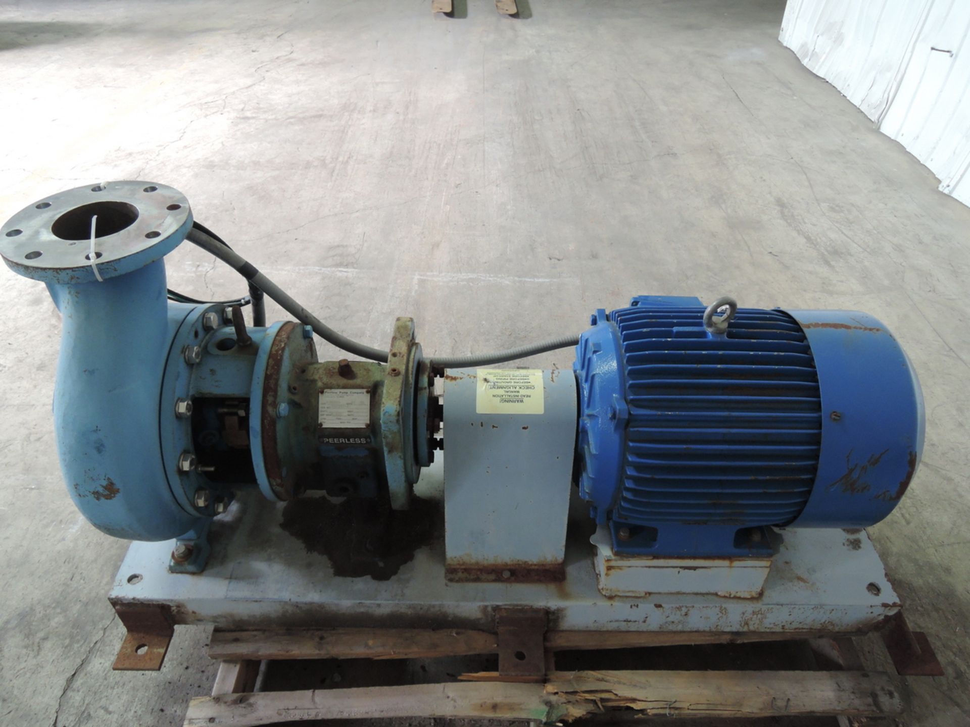 PEERLESS PUMP CO. MODEL: MT SS, S/N: 992345-K, SIZE: 4X6X10, 15HP MOTOR, 230/460 VOLTS - Image 2 of 4