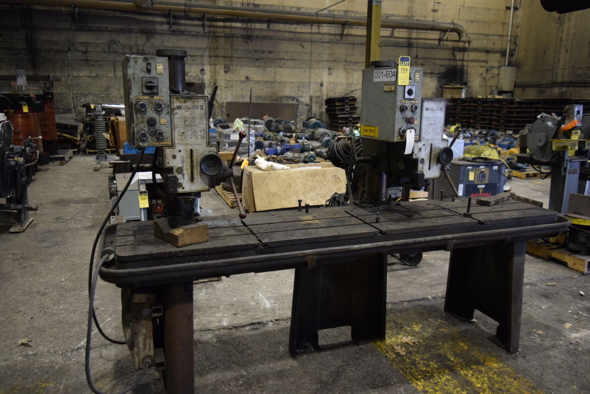 2 head drill table and heads