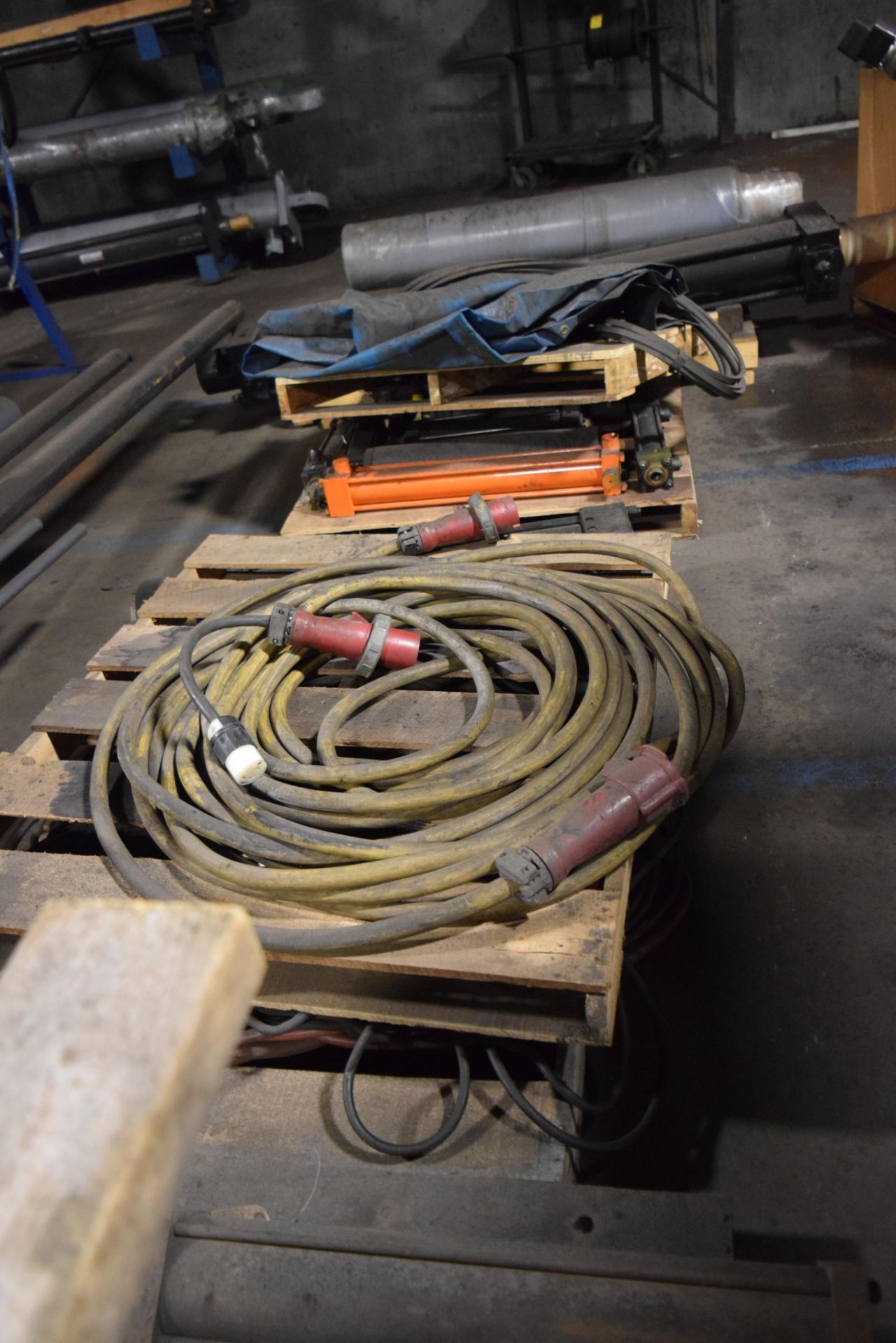 row of 6 skids with cylinders, electric and sump pump