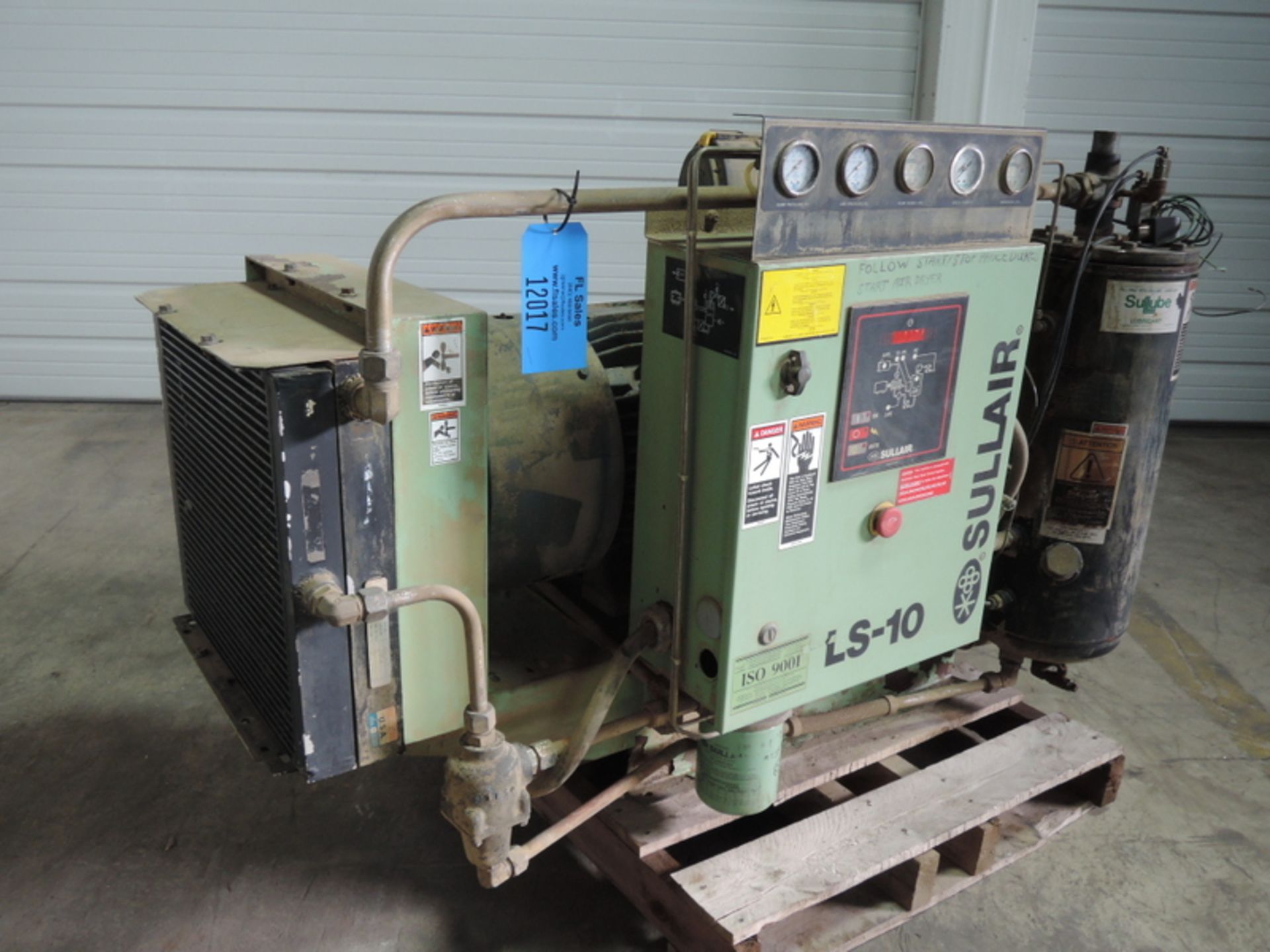 SULLAIR ROTARY SCREW AIR COMPRESSOR MODEL LS-10 HP 40 VOLTS 230/460 - Image 2 of 3