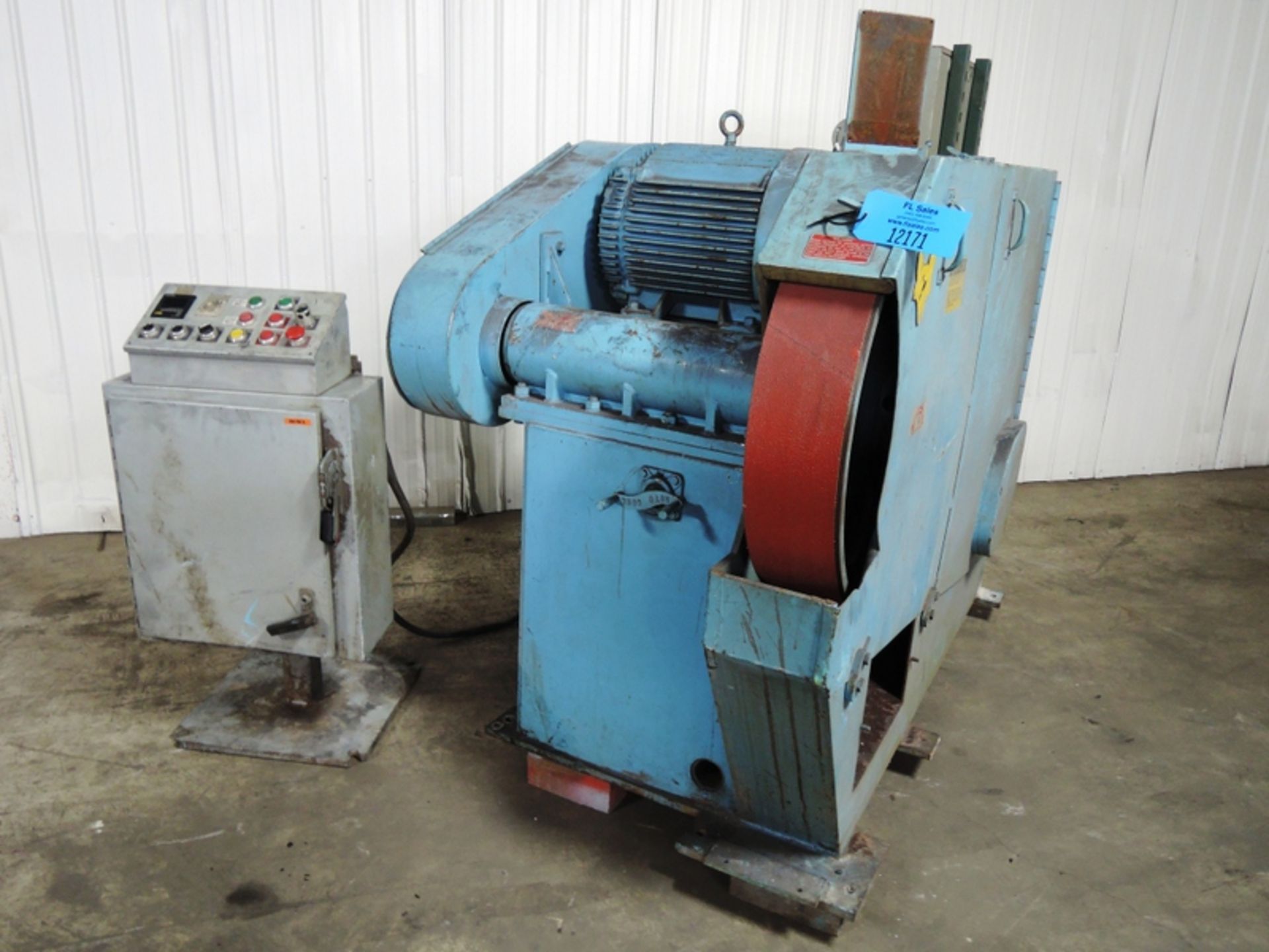 FOX MODEL 730 6" BELT GRINDER S/N 4945920, 50 HP WITH HYDRAULIC FEED SYSTEM AND CONTROLS, G&P - Image 4 of 7