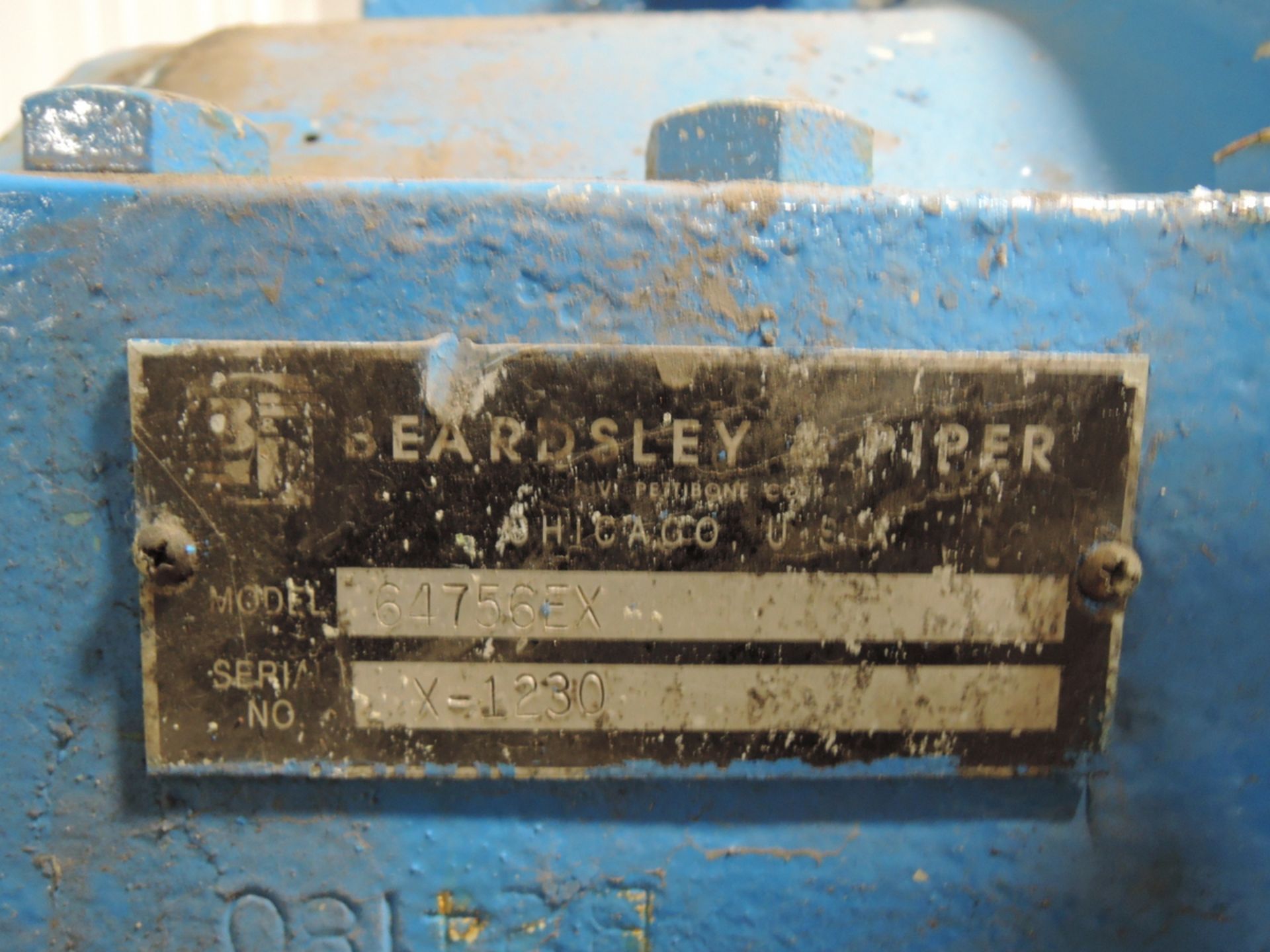 B&P MODEL 64756EX 100B GEAR BOX S/N: X- 1230 FOR 200 HP VIDEO OF GEARS AVAILABLE - Image 3 of 3