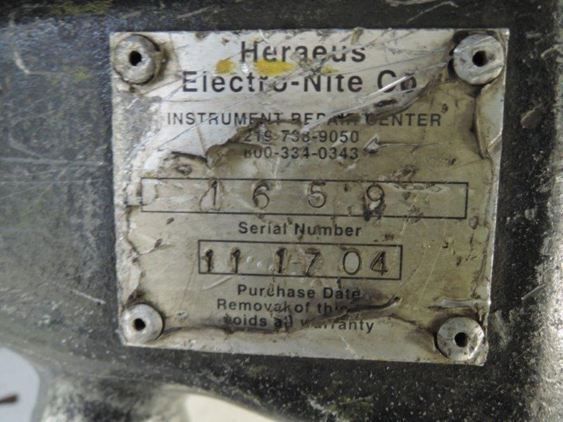 ELECTRO-NITE DT-325 FURNACE INDICATOR WITH DT260 PROBE - Image 3 of 3