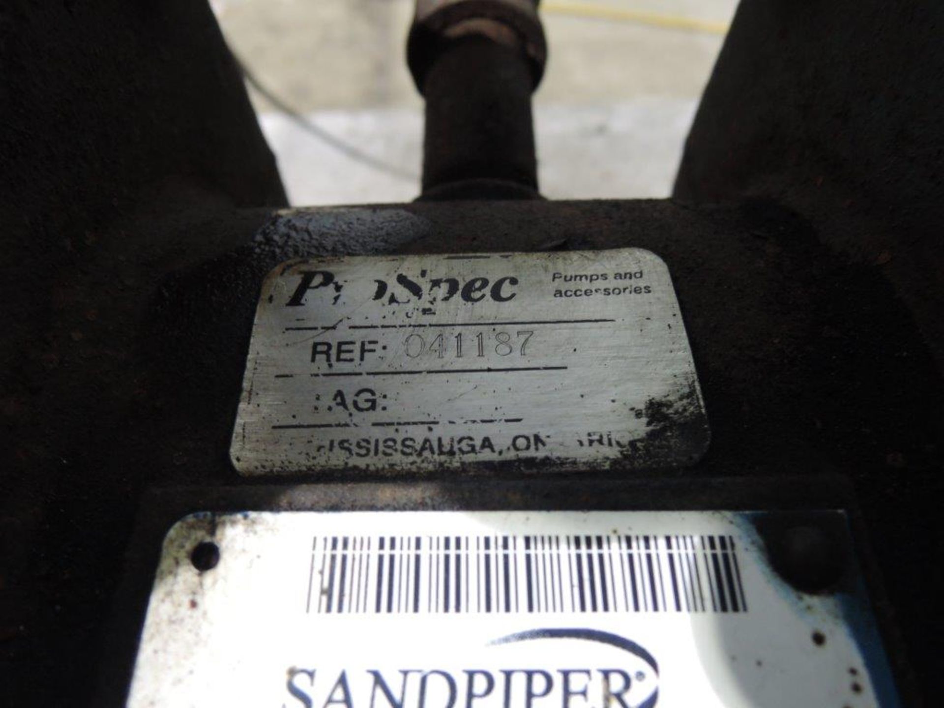 SANDPIPER MODEL SA3M,DN211 DIAPHRAM PUMP S/N: 863615 100PSI MAX AIR PRESSURE - Image 3 of 3