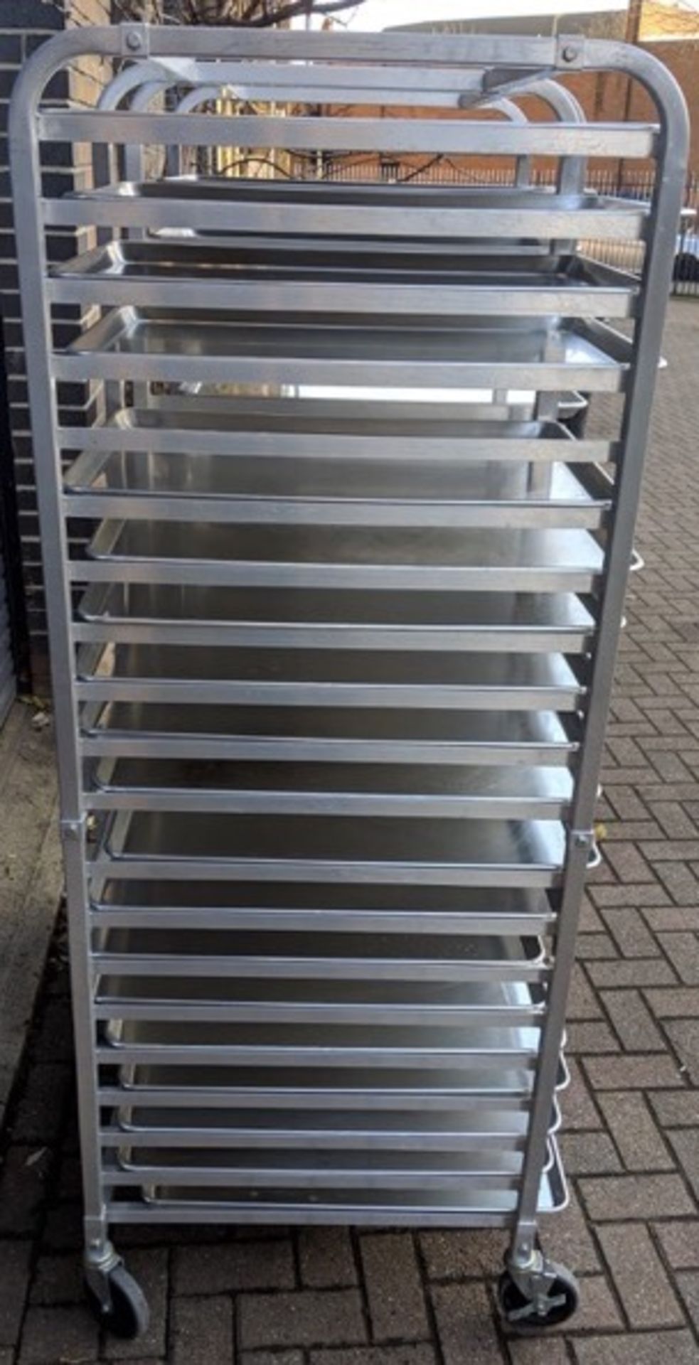 2 x Racks, with approx. 20 trays per rack. Approx 52cm wide x 66cm deep x 175cm high. - Image 3 of 3