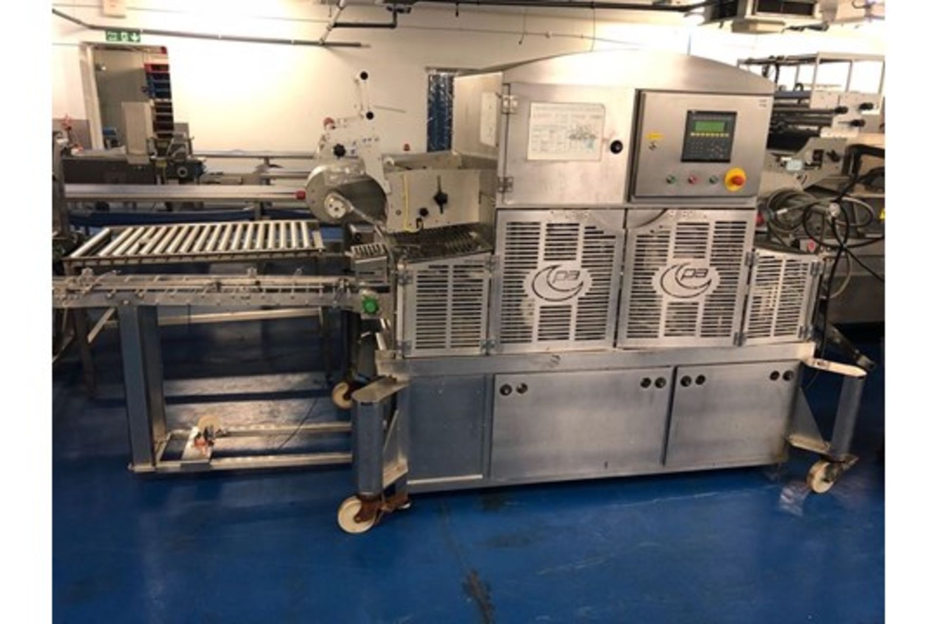 PA Vision 182 inline tray sealer and PA indexing conveyors. Brand New HMI Screen - Bild 4 aus 7