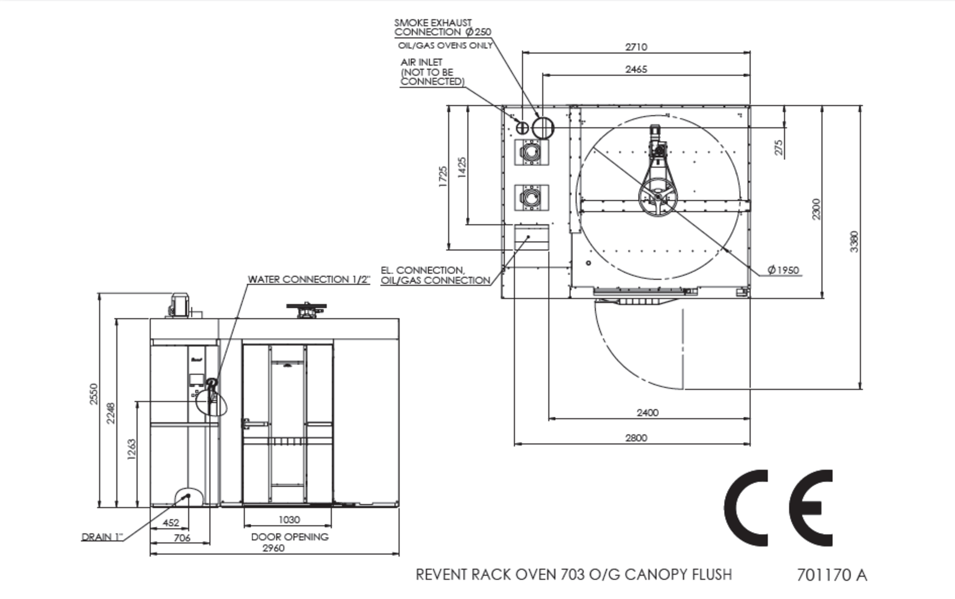 Revent 4 Rack Oven. Gas - Image 7 of 8