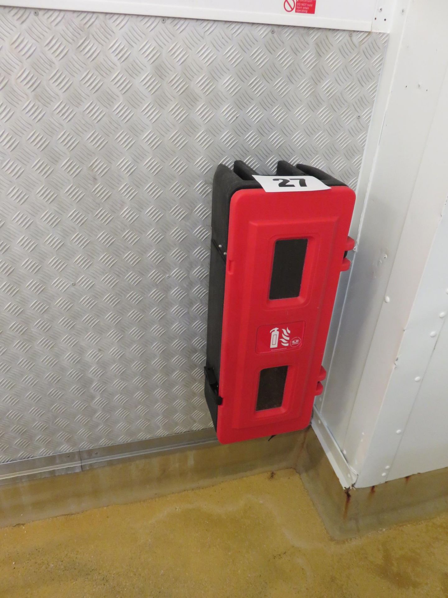 Fire Extinguisher holder wall mounted. Lift out £20