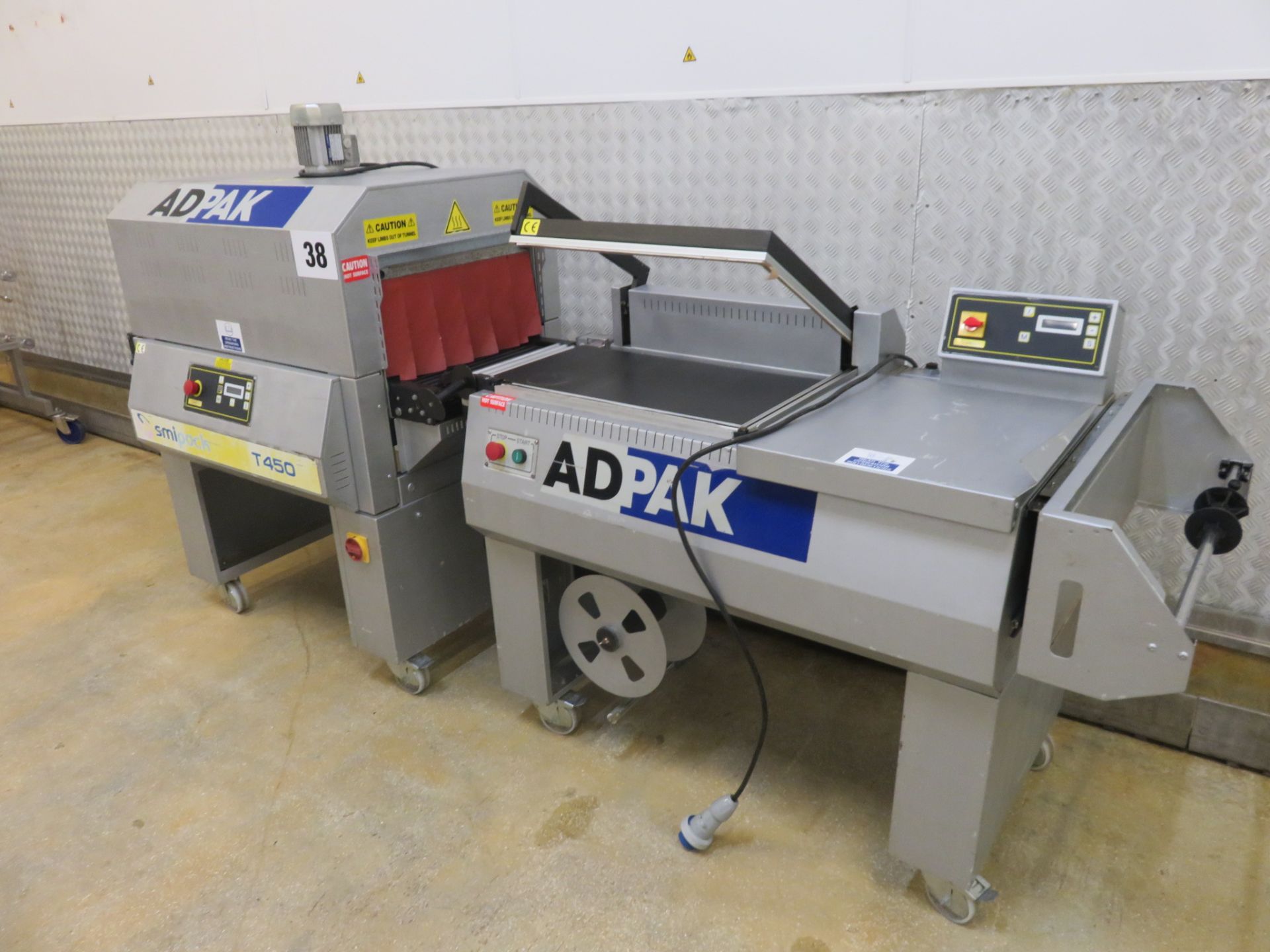 Adpak Semi T450 L Sealer 400 x 550mm and Heat Tunnel aperture 500 x 200mm high. Lift out £40 - Bild 2 aus 4