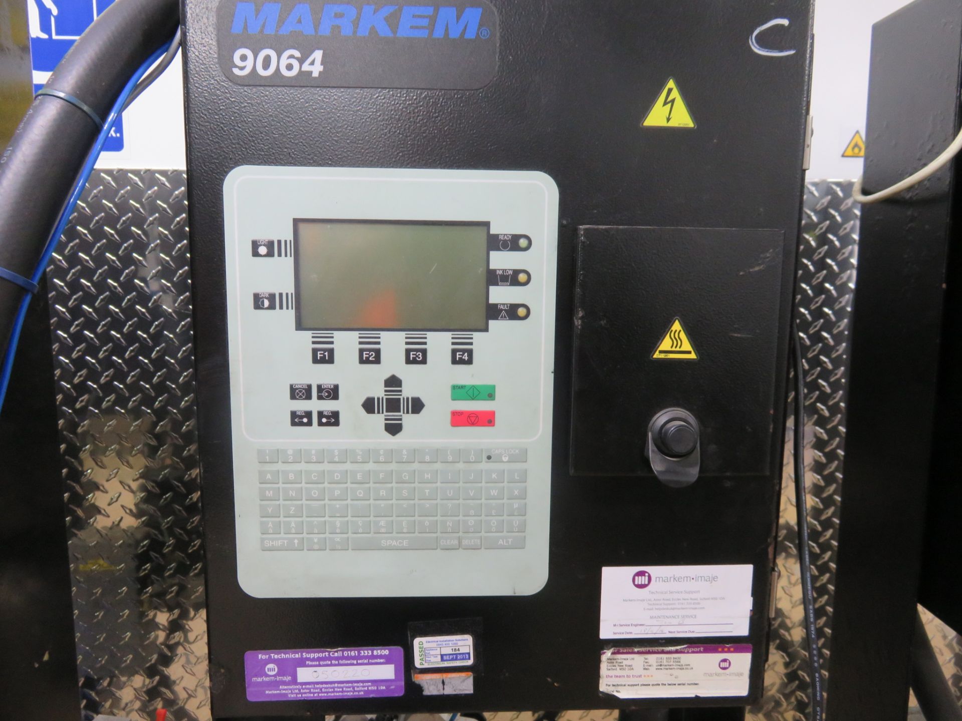 8 x Markem 9064 Ink Jet Printers complete with heads and full set of spares, mobile on wheels. 5 £40 - Image 4 of 10