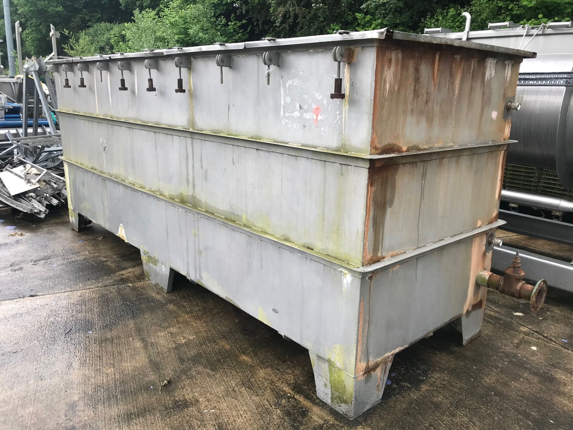 Water storage tank with lid, stainless steel - Image 4 of 4