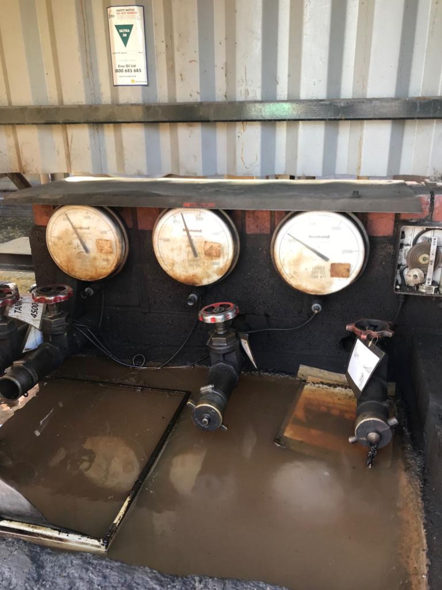 Complete Fuel dispensing Bund. Tanks, Gantry, Gauges & Delivery system. With Filling Pump. LO £2,400 - Image 2 of 4