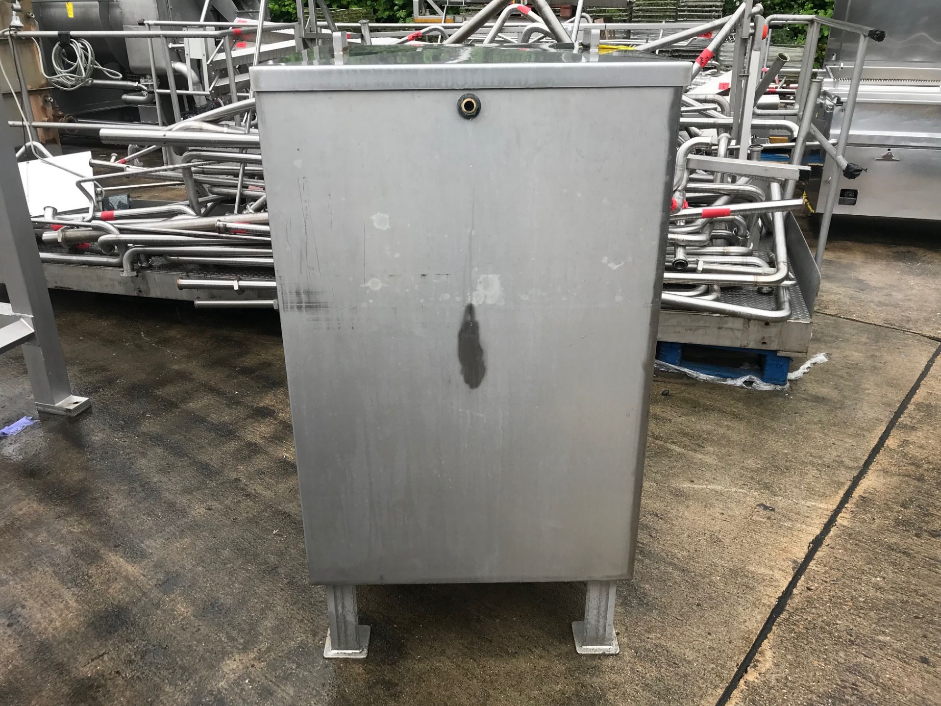 Water storage tank with lid, stainless steel - Image 4 of 4