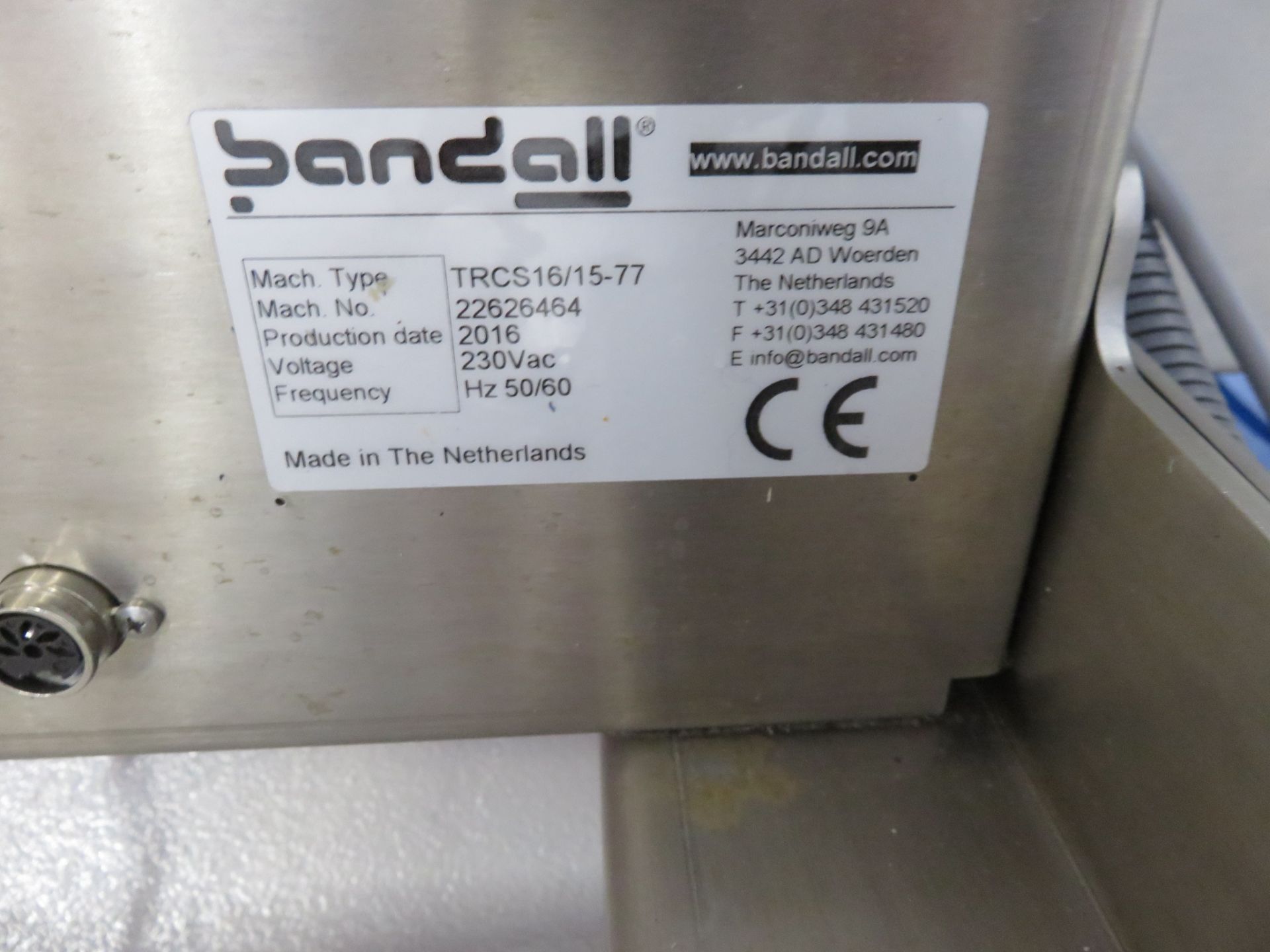 Bandall Banding Machine Model TRCS16/15-77. Lift Out £50 - Image 8 of 8