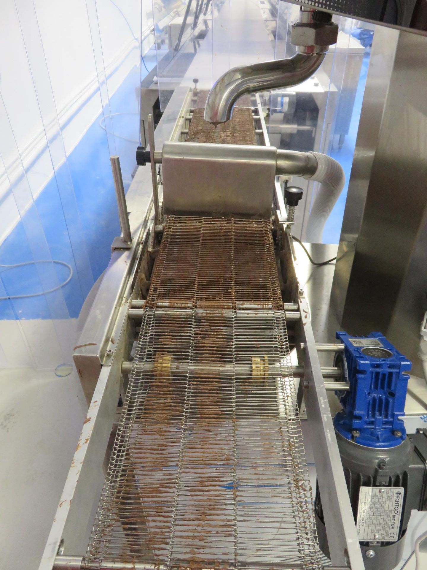 Proxima Chocolate Enrobing Machine creates a curtain of chocolate. All S/s. Lift Out £50 - Image 4 of 6