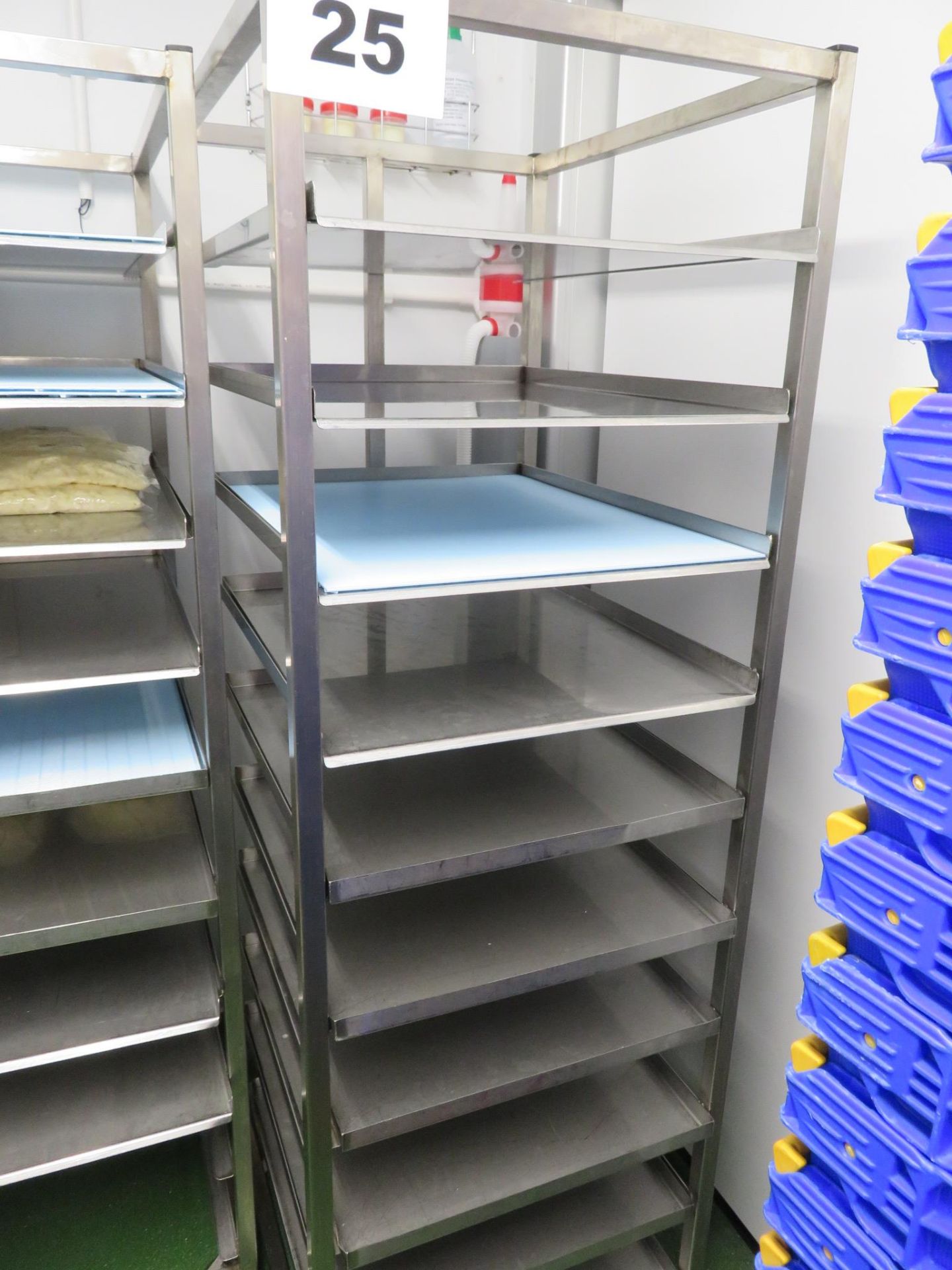 Proven UK. S/s mobile rack with drainage - 10 shelves. 2017. LO £15. - Image 2 of 2