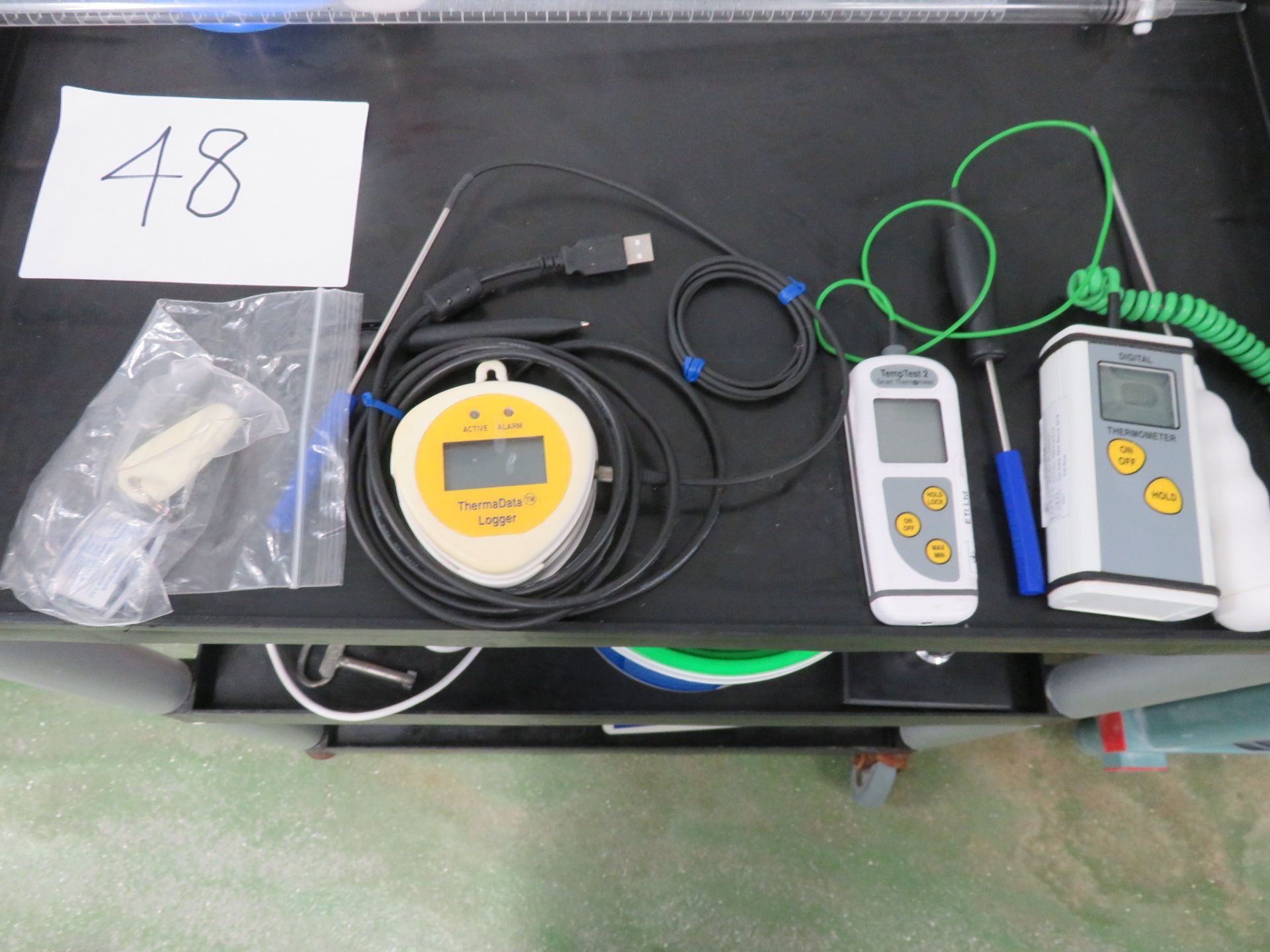 2 x Thermometers and data logger.