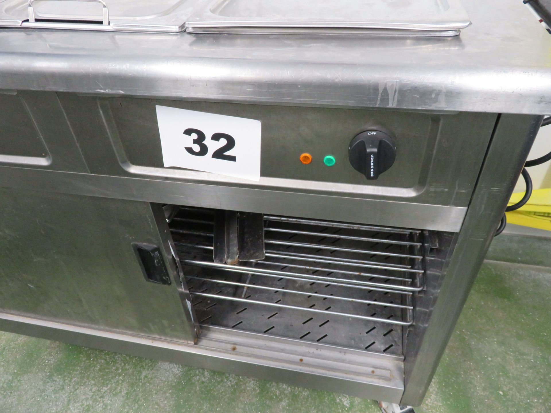 3-pan wet bain marie and warming cabinet. 2018. Electric. Takes regular gastronome pans. £40. - Image 2 of 6