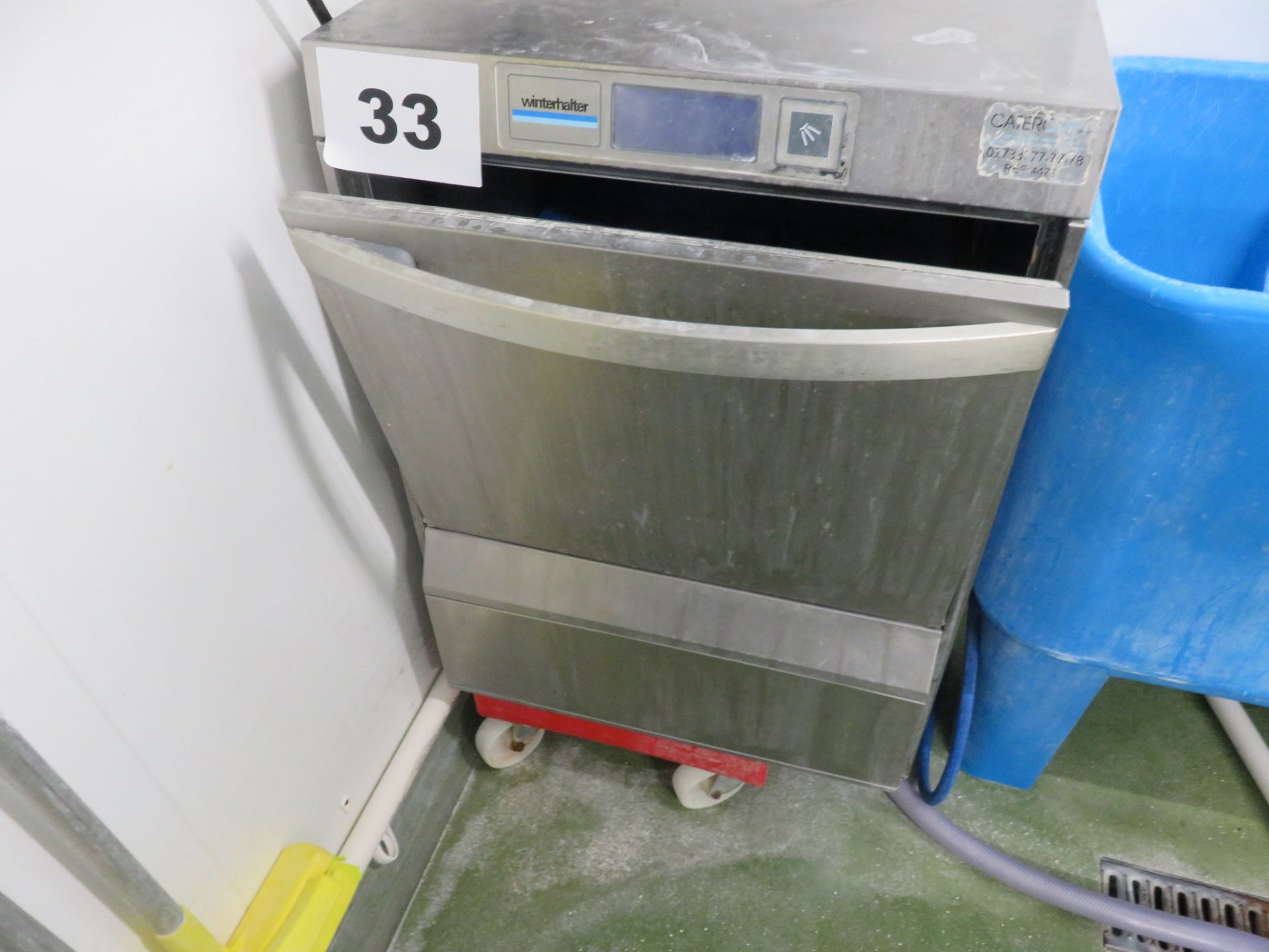 Winterhalter UC-L dishwasher on stand. 2017. 16A plug. Includes 2 washing baskets. LO £40. - Image 2 of 2