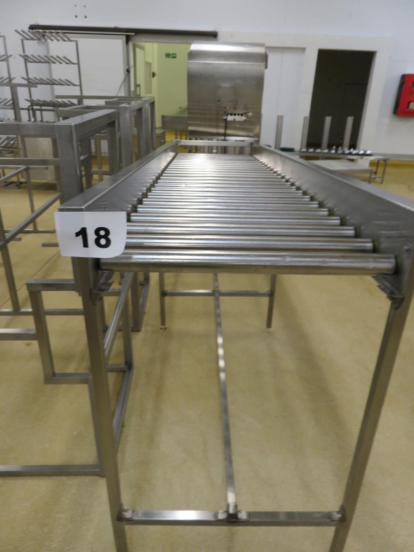 S/S ROLLER CONVEYOR. LO £30.