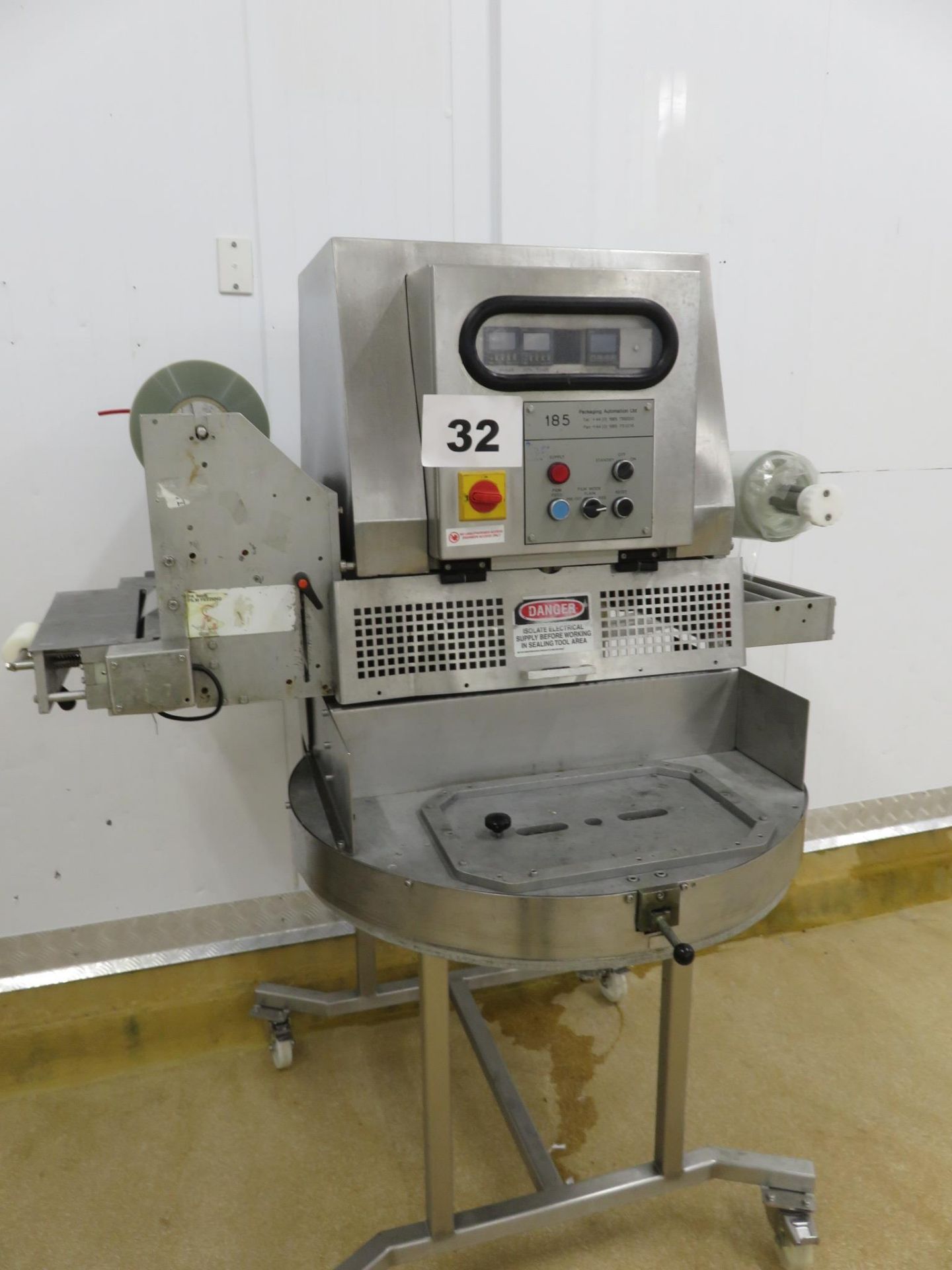 PA 185 ROTARY TRAY SEALER. LO £80.