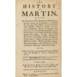 Swiftiana.- History of Martin (The). Giving an Account of his Departure from Jack..., first …