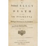 Notorious adultress.- Campbell (Archibald, 3rd Duke of Argyll) A Pastoral Elegy on the Death of …