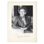 Thatcher (Margaret).- Norman Parkinson (1913-1990) Margaret Thatcher, signed by the sitter ink …