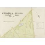 Architectural plans.- Hanney (D.G.) Three original plans for Wimbledon Common and another of …