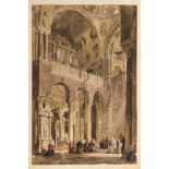 Italy.- Moore (George Belton, 1805-1875) Interior view of St Mark's Basilica, Venice, [circa …