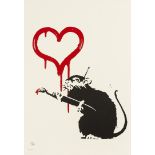 Banksy (b.1974) Love Rat