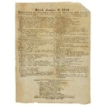 Bristol Export Lists, nos 1-10, 12-49, c. 50pp., printed lists, double column, Bristol, George …