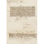 Isabella I (Queen of Castile) Order to her chamberlain Sancho de Peredes to give a quantity of …