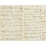 Catlin (George) Autograph Letter signed to "My Dear Friend" [?William Shippard], [?1840s].