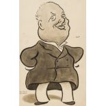 Beerbohm (Max) Lord Charles Beresford, pen and black ink with grey wash over pencil, [circa 1900]