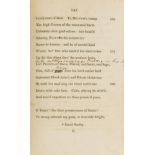 Coleridge (Samuel Taylor) Poems..., with 3 corrections in ink ?in the author's hand, Bristol and …