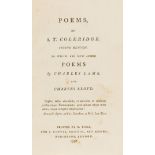 Coleridge (Samuel Taylor) Poems, second edition (but first edition of some poems), Bristol and …